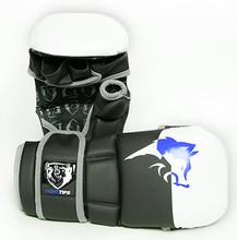Load image into Gallery viewer, Hybrid MMA Gloves (Blue)