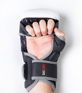 Hybrid MMA Gloves Red